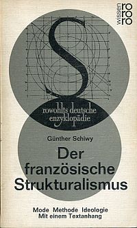 Schiwy, Der französische Strukturalismus. (Umschlag)