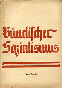 Lohner, Bündischer Sozialismus. (Umschlag)