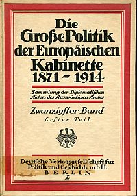 Entente cordiale und erste Marokkokrise 1904-1905. (Umschlag)