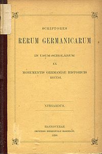 Nithardus: Nithardi Historiarum libri IIII. (Umschlag)