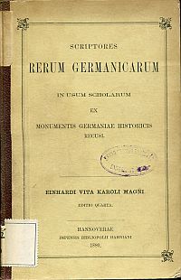 Einhard: Einhardi Vita Karoli Magni. (Umschlag)