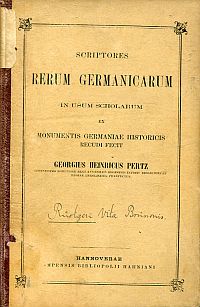 Ruotgerus: Ruotgeri Vita Brunonis Archiepiscopi Coloniensis. (Umschlag)