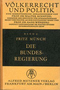 Münch, Die Bundesregierung. (Umschlag)