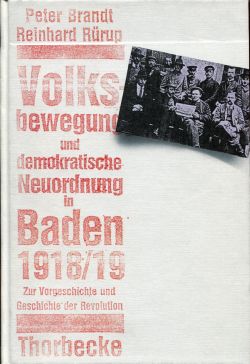 Brandt, Volksbewegung und demokratische Neuordnung in Baden 1918/19. (Einband)