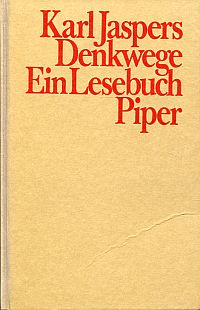 Jaspers, Denkwege. (Umschlag)