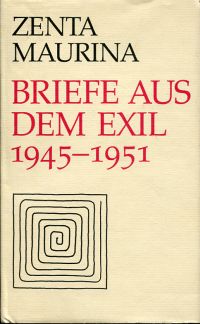 Maurina, Briefe aus dem Exil. (Umschlag)