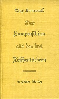 Kommerell, Der Lampenschirm aus den drei Taschentüchern. (Umschlag)
