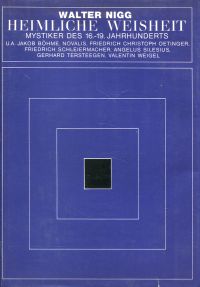 Nigg, Heimliche Weisheit. (Umschlag)