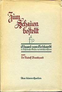 Burckhardt, Zum Schauen bestellt. (Umschlag)