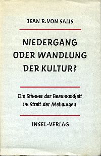 Salis, Niedergang oder Wandlung der Kultur? (Umschlag)