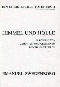 Swedenborg, Himmel und Hölle nach Gehörtem und Gesehenem. (Umschlag)