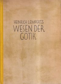 Lempertz, Wesen der Gotik. (Umschlag)