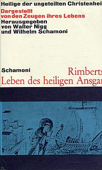 Rimbertus: Das Leben des heiligen Ansgar. (Umschlag)