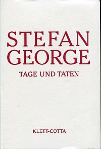 George, Tage und Taten. (Umschlag)