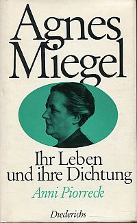 Piorreck, Agnes Miegel. (Umschlag)
