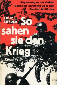 Snyder, So sahen sie den Krieg. (Umschlag)