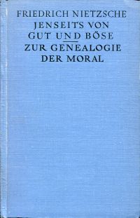 Nietzsche, Jenseits von Gut und Böse. (Umschlag)