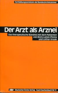 Luban-Plozza, Der Arzt als Arznei. (Umschlag)