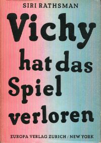 Rathsman, Vichy hat das Spiel verloren. (Umschlag)