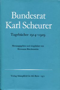 Boeschenstein, Bundesrat Karl Scheurer. (Umschlag)