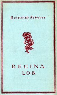 Federer, Regina Lob. (Umschlag)