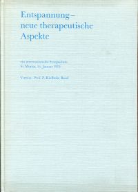 Kielholz, Entspannung - neue therapeutische Aspekte. (Umschlag)