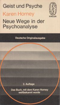 Horney, Neue Wege in der Psychoanalyse. (Umschlag)