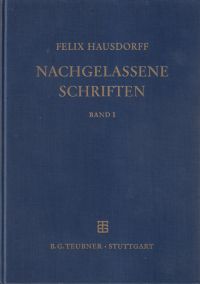 Hausdorff, Nachgelassene Schriften. (Umschlag)