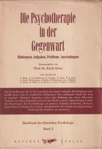 Stern, Die Psychotherapie in der Gegenwart. (Umschlag)