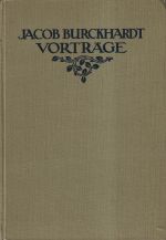 Burckhardt, Vorträge 1844-1887. (Umschlag)