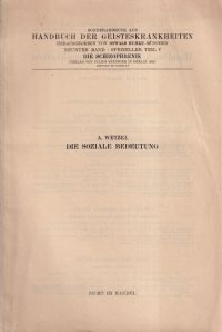Wetzel, Die soziale Bedeutung. (Umschlag)