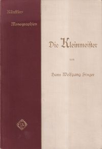 Singer, Die Kleinmeister. (Umschlag)