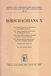 Rorschachiana X. (Umschlag)