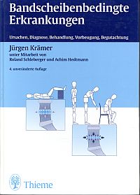 Krämer, Bandscheibenbedingte Erkrankungen. (Umschlag)