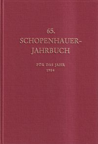 Schopenhauer-Gesellschaft (Hrsg.): Schopenhauer-Jahrbuch, Band 65 (1984). (Umschlag)