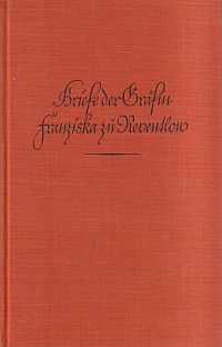 Reventlow, Briefe der Gräfin Franziska zu Reventlow. (Umschlag)