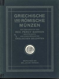 Jacob Hirsch: Katalog No. XXX: Griechische und Römische Münzen aus dem Besitze d (Umschlag)