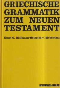 Hoffmann, Griechische Grammatik zum Neuen Testament. (Umschlag)