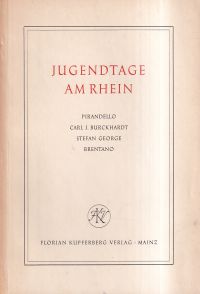 Jugendtage am Rhein. (Umschlag)