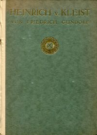 Gundolf, Heinrich von Kleist. (Umschlag)