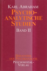 Abraham, Psychoanalytische Studien, Band II. (Umschlag)