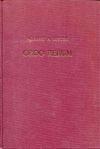 Luyten, Ordo rerum. (Umschlag)