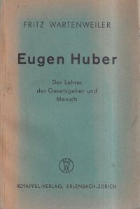 Wartenweiler, Eugen Huber. (Umschlag)