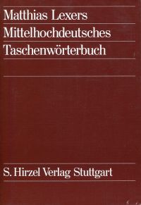 Lexer, Matthias Lexers mittelhochdeutsches Taschenwörterbuch. (Umschlag)
