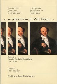 Bächtiger, "... zu schreien in die Zeit hinein ...". (Umschlag)