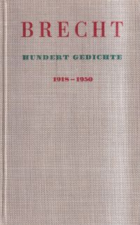 Brecht, Hundert Gedichte. (Umschlag)