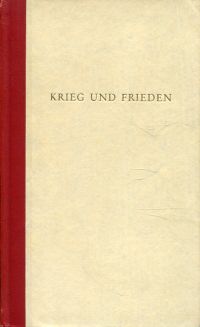 Tolstoj, Krieg und Frieden. (Umschlag)