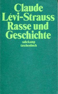 Lévi-Strauss, Rasse und Geschichte. (Umschlag)