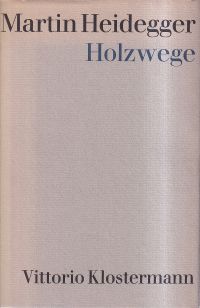 Heidegger, Holzwege. (Umschlag)
